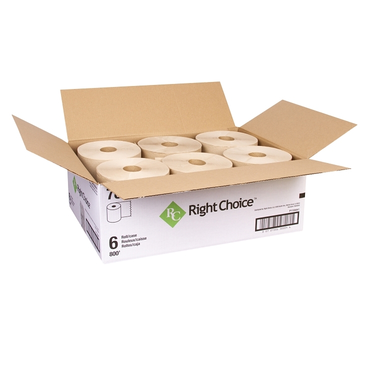 RIGHT CHOICE PAPER TOWEL 7.88 X800' PERFORATED ROLL