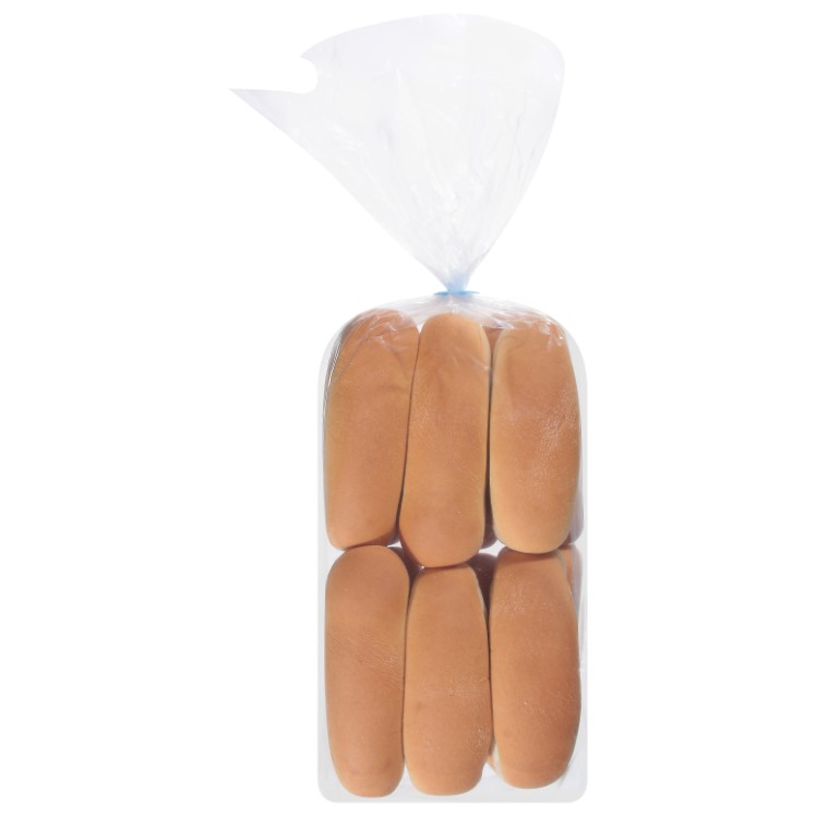 HILLTOP HEARTH 6 SIDE SLICED INDIVIDUAL HOT DOG BUNS