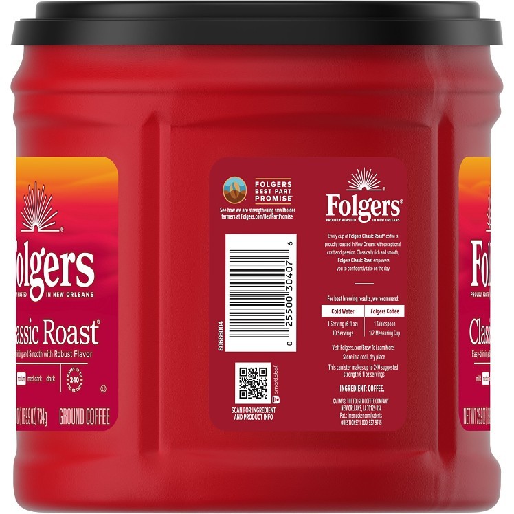 FOLGERS GROUND COFFEE CLASSIC ROAST