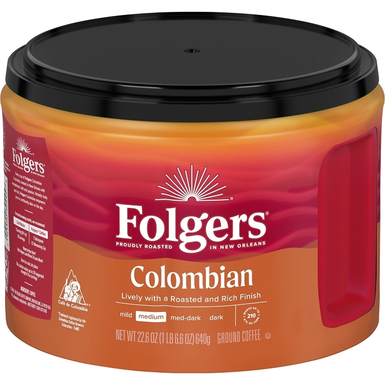 FOLGERS GROUND COFFEE 100% COLOMBIAN