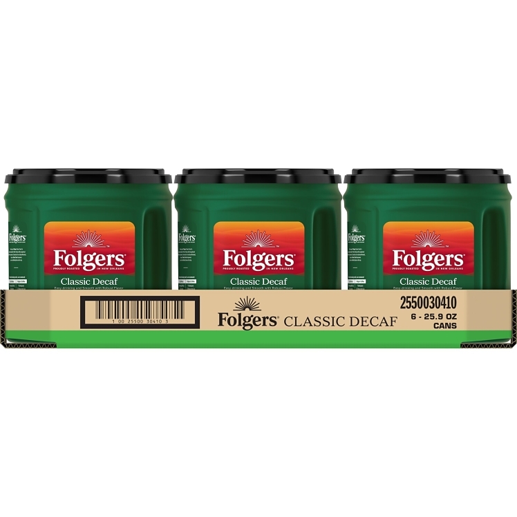 FOLGERS DECAFFEINATED ROAST GROUND COFFEE