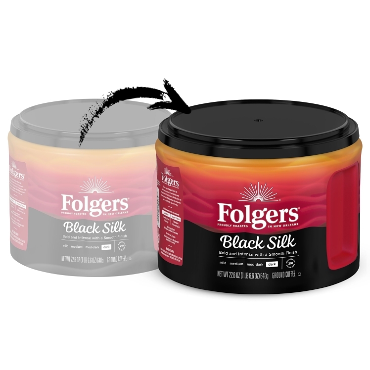 FOLGERS GROUND COFFEE BLACK SILK