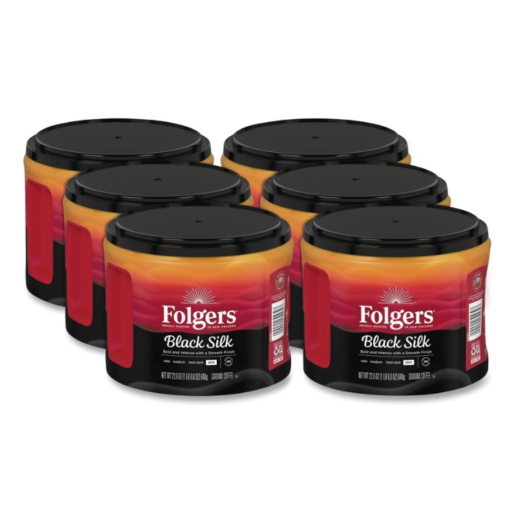 FOLGERS GROUND COFFEE BLACK SILK