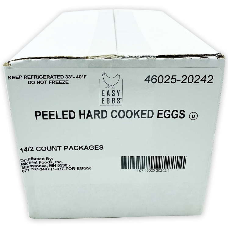 EASY EGGS PEELED HARD COOKED EGGS