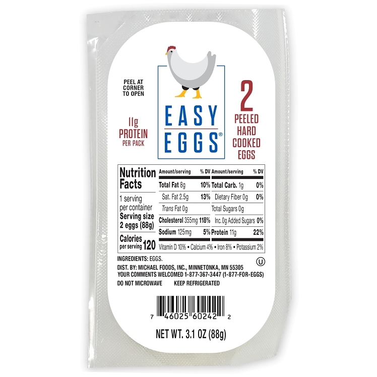 EASY EGGS PEELED HARD COOKED EGGS