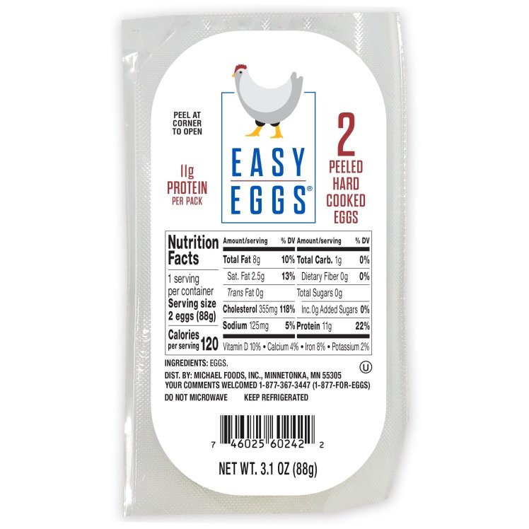 EASY EGGS PEELED HARD COOKED EGGS