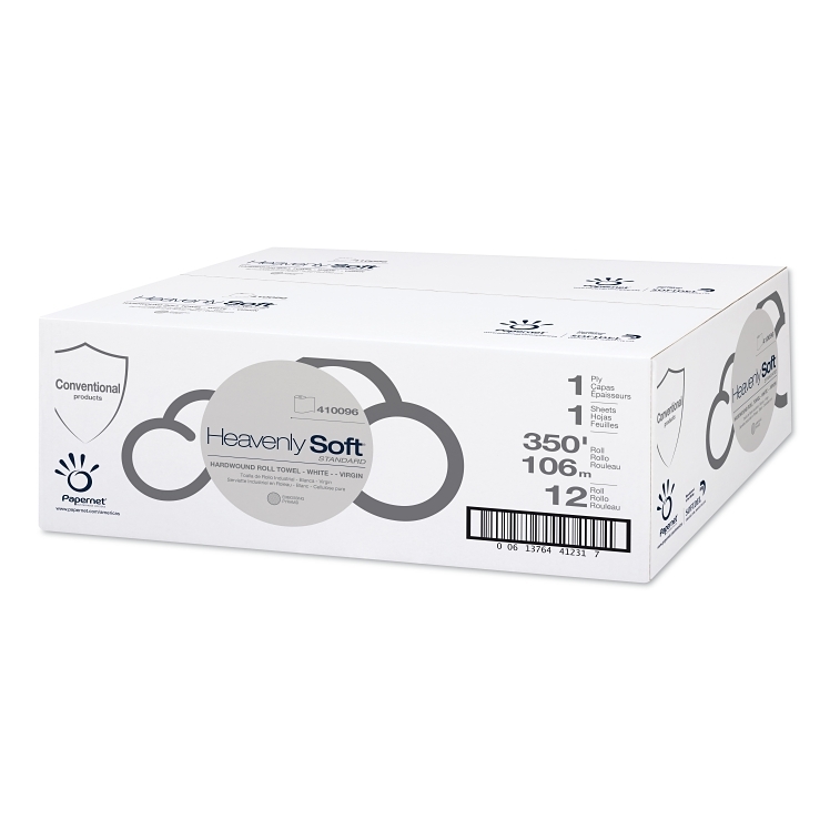 TOWEL, PAPER ROLL 7.8X350' HARDWOUND WHITE