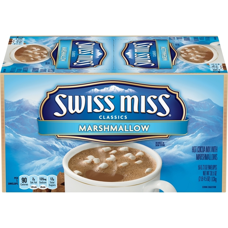 SWISS MISS HOT CHOCOLATE WITH MARSHMALLOWS