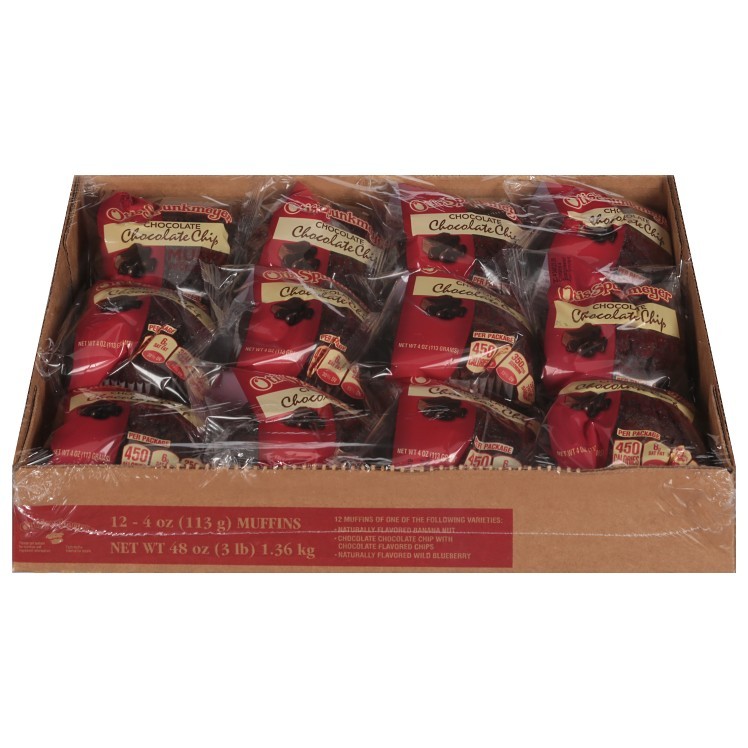 OTIS SPUNKMEYER INDIVIDUALLY PACKAGED CHOCOLATE CHOCOLATE CHIP MUFFINS