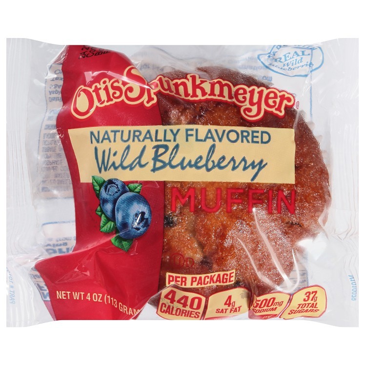 OTIS SPUNKMEYER INDIVIDUALLY PACKAGED BLUEBERRY MUFFINS