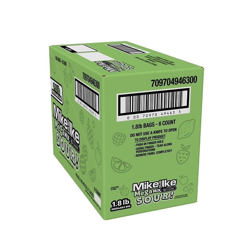 MIKE AND IKE MEGA MIX SOUR SHARE SIZE