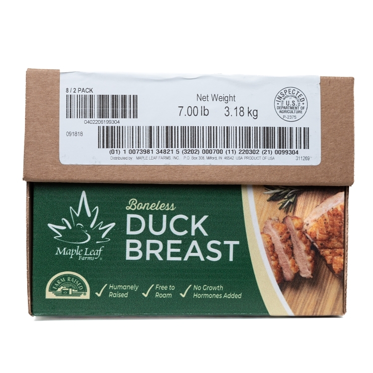MAPLE LEAF FARMS BONELESS DUCK BREAST