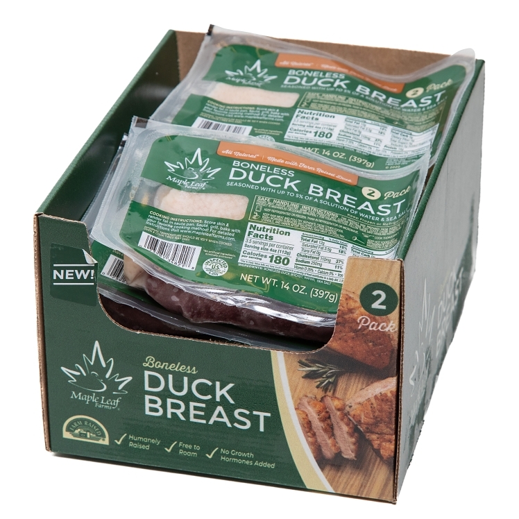 MAPLE LEAF FARMS BONELESS DUCK BREAST