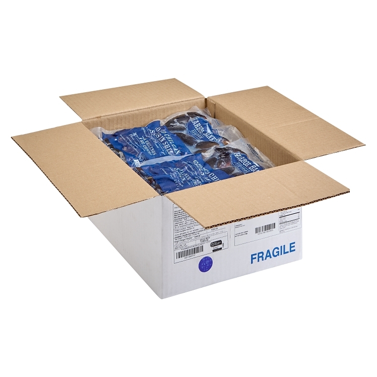 HARBOR BANKS BLUE MUSSELS IN SHELL COOKED IQF 23-29 COUNT