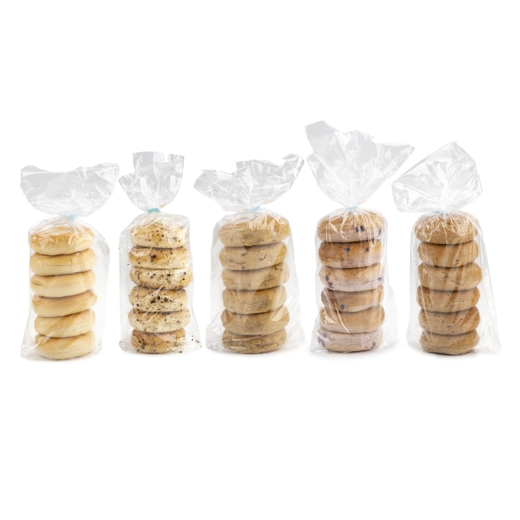 HILLTOP HEARTH UNSLICED ASSORTED PARBAKED BAGELS 6 CT 12/CS