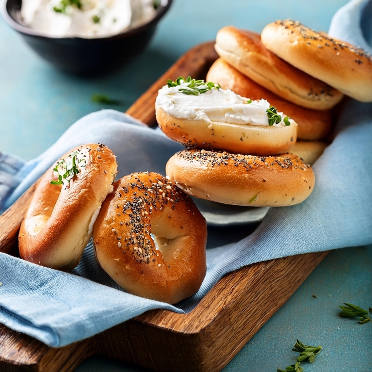HILLTOP HEARTH UNSLICED ASSORTED PARBAKED BAGELS 6 CT 12/CS