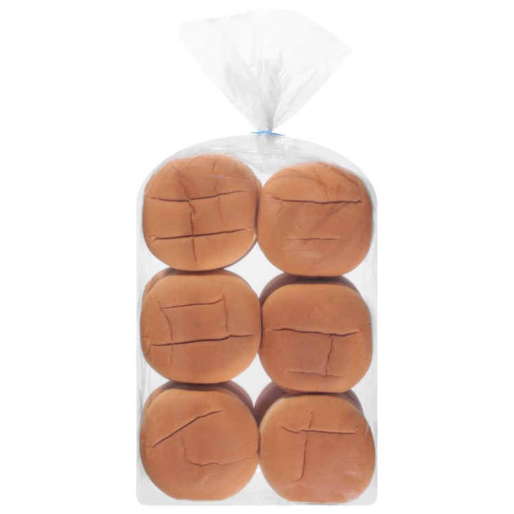 BUN, HAMBURGER WHITE 2.1 OZ 4 SLICED COOKED BAKED FROZEN BA