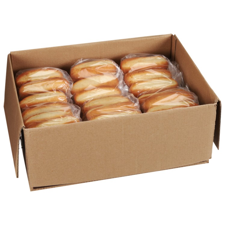 Hilltop Hearth 6 in Hearth Baked White Hoagie Rolls Hinge Sliced