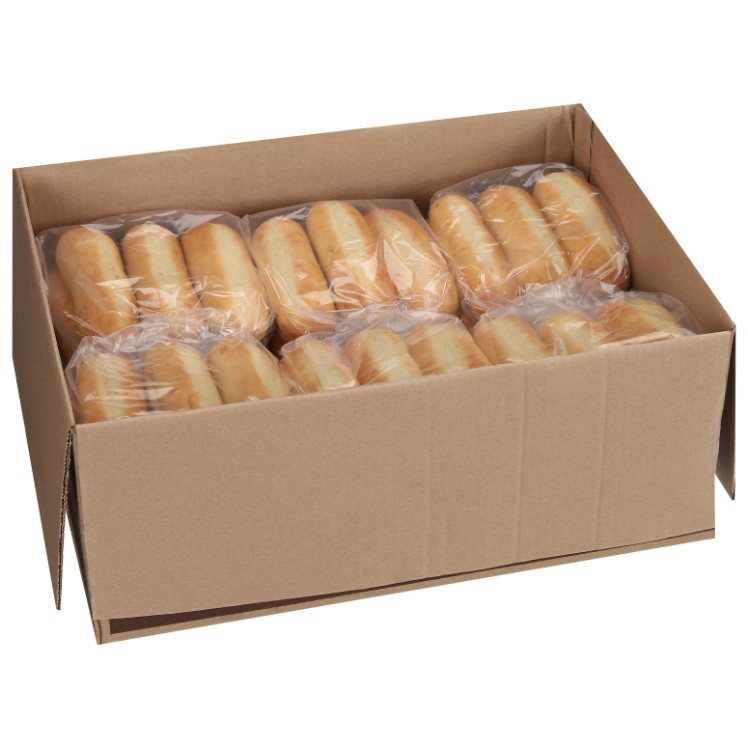 HILLTOP HEARTH 6 IN BAKED WHITE HOAGIE ROLLS UNSLICED