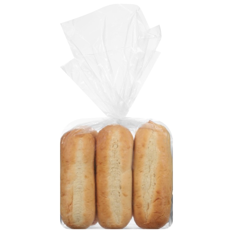 HILLTOP HEARTH 6 IN BAKED WHITE HOAGIE ROLLS UNSLICED