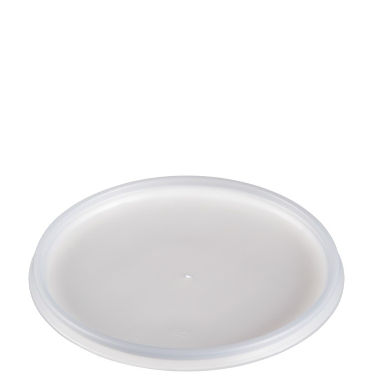 DART 32 OZ TRANSLUCENT PLASTIC FLAT VENTED LID