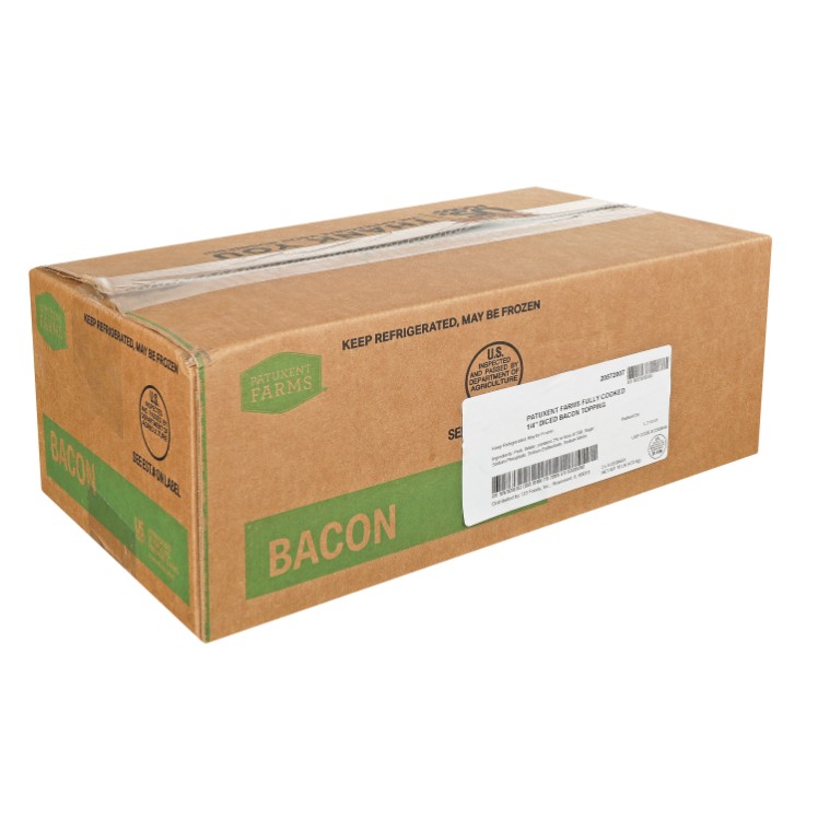 PATUXENT FARMS REAL SMOKED CURED BACON DICED .25 INCHES