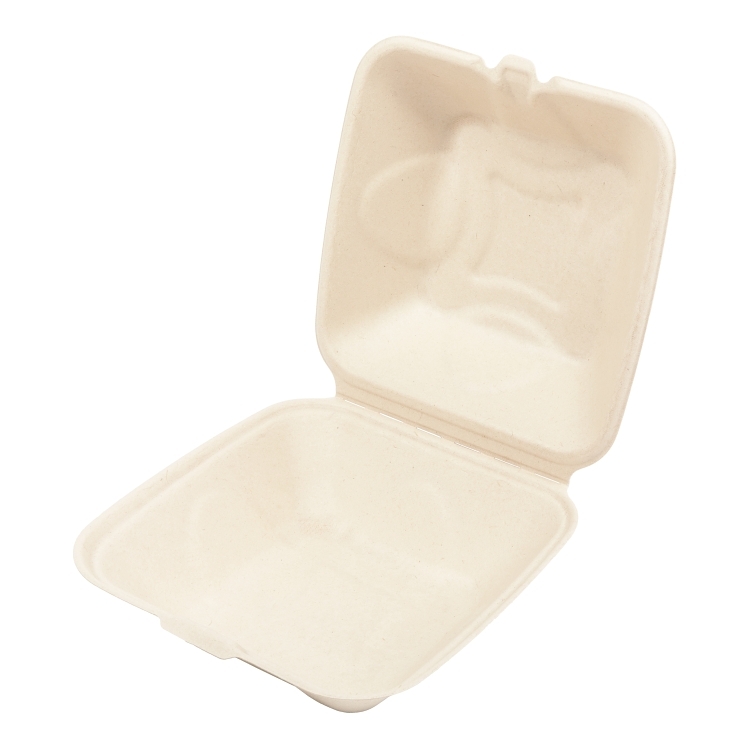 AMERCARE ROYAL PFAS FREE 6X6 INCH FIBER TO GO CONTAINER