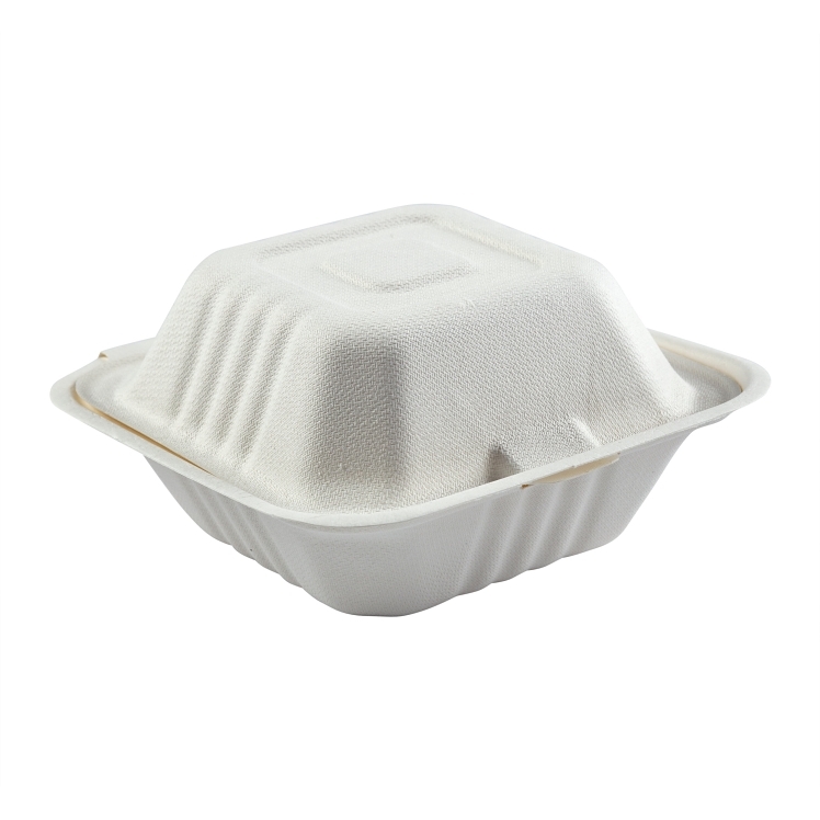 AMERCARE ROYAL PFAS FREE 6X6 INCH FIBER TO GO CONTAINER