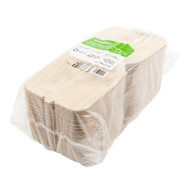 AMERCARE ROYAL PFAS FREE 6X6 INCH FIBER TO GO CONTAINER