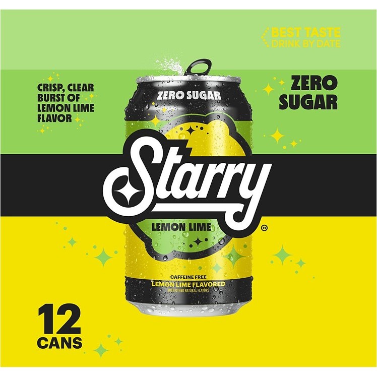 STARRY STARRY ZERO LEMON LIME SODA