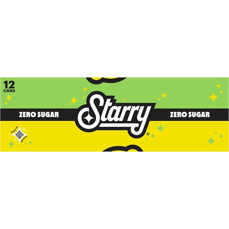 STARRY STARRY ZERO LEMON LIME SODA