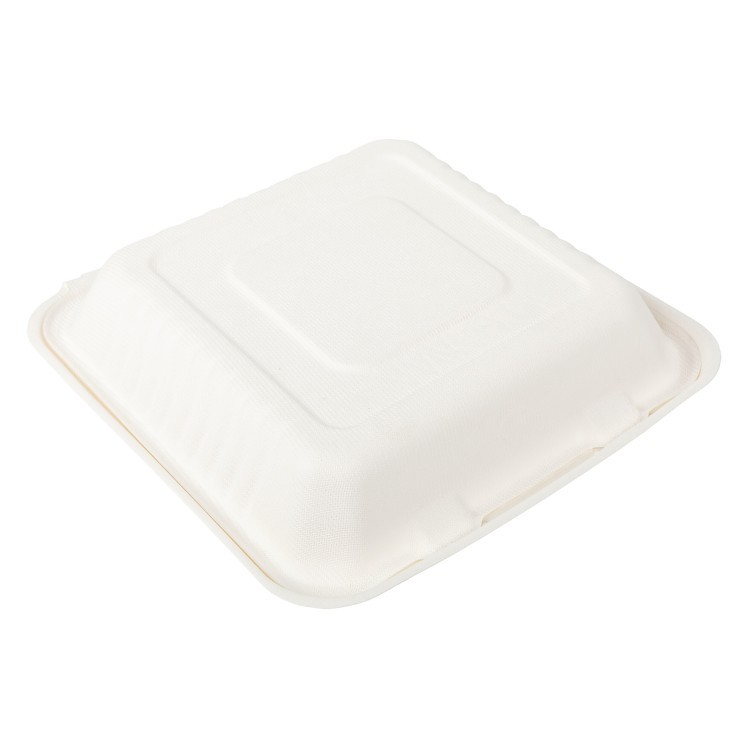 PRIMEWARE 9 X 9 3 COMPARTMENT MOLDED FIBER CONTAINER PFAS-FREE