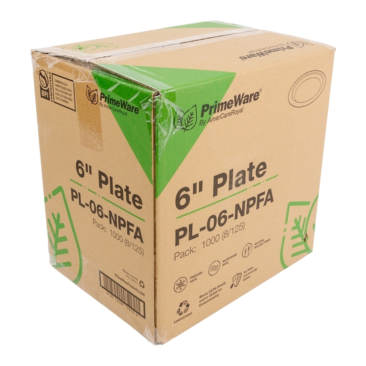 PRIMEWARE FIBER PLATE 6 IN PFAS FREE