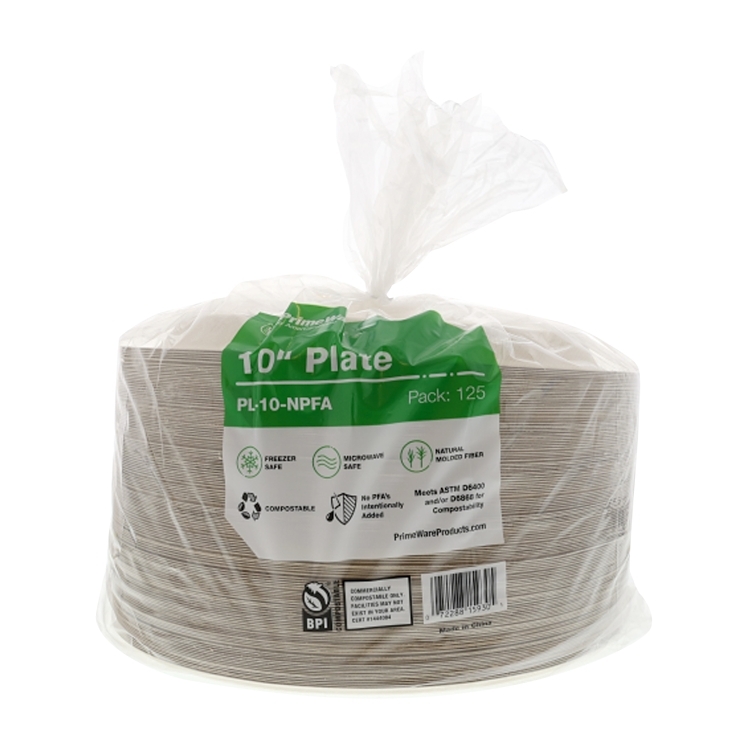 PRIMEWARE 10 IN PFAS FREE FIBER ROUND PLATE