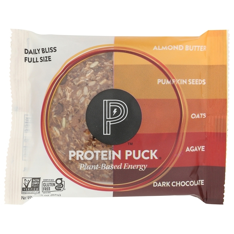 PROTEIN PUCKS DAILY BLISS CHOCOLATE ALMOND BUTTER