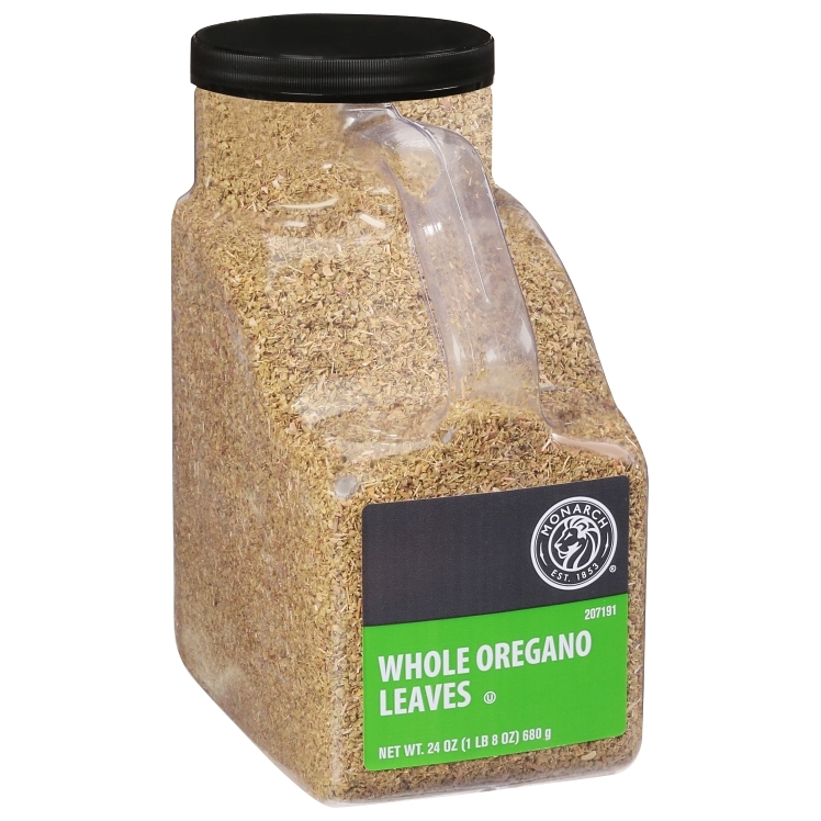 MONARCH SPICE OREGANO LEAF DRIED PLASTIC JUG SHELF STABLE
