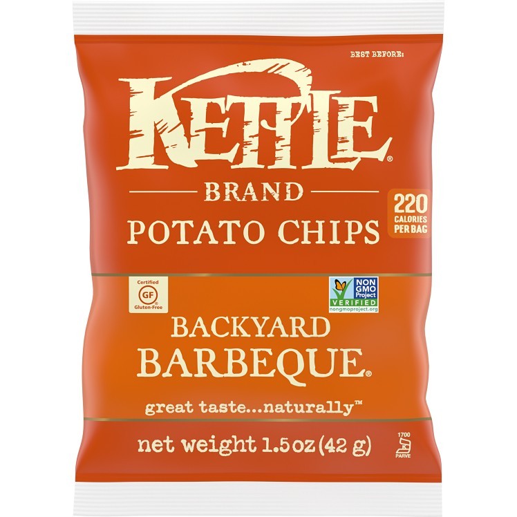 KETTLE POTATO CHIPS, VARIETY PACK, 30 CT SNACK BAGS, 1.5 OZ