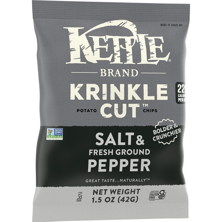 KETTLE POTATO CHIPS, VARIETY PACK, 30 CT SNACK BAGS, 1.5 OZ