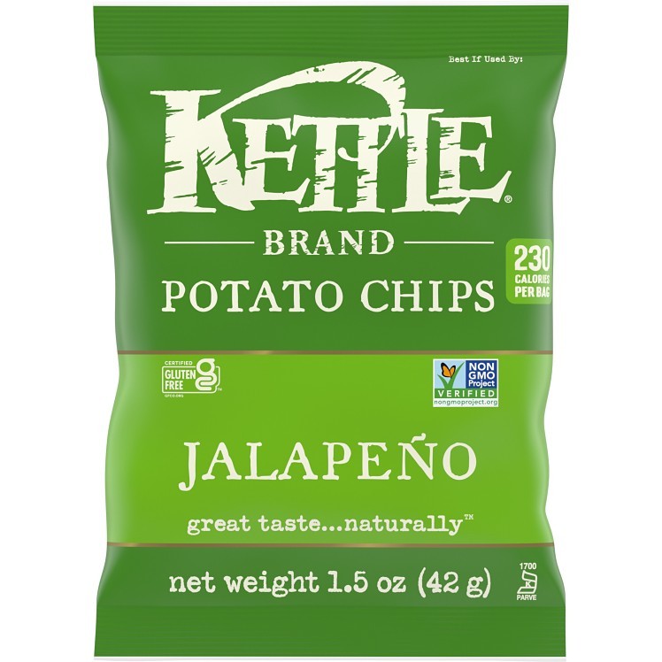 KETTLE POTATO CHIPS, VARIETY PACK, 30 CT SNACK BAGS, 1.5 OZ