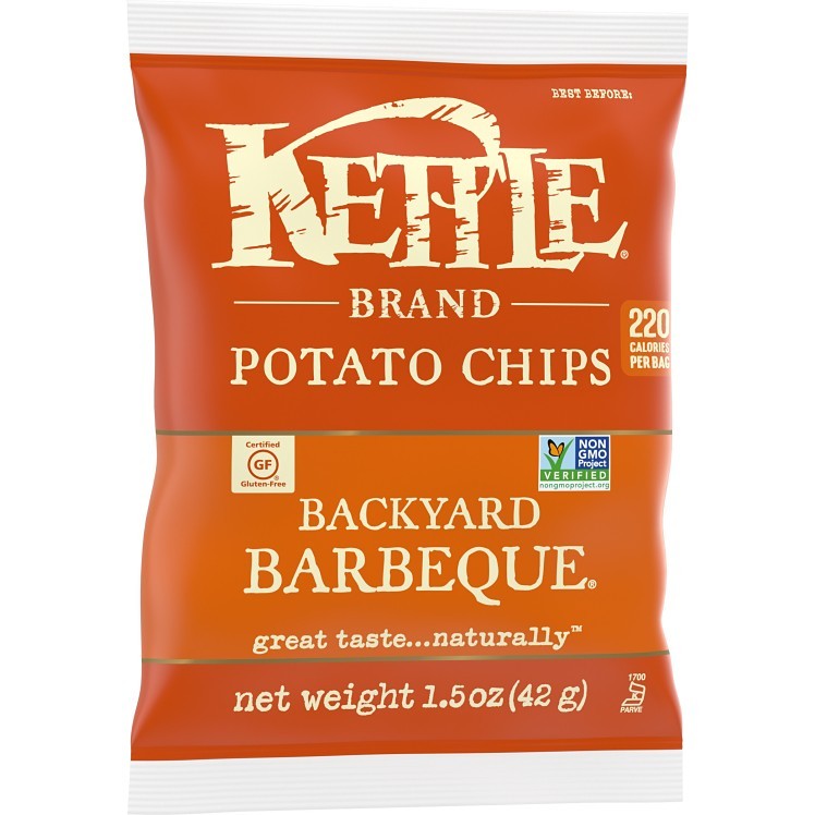 KETTLE POTATO CHIPS, VARIETY PACK, 30 CT SNACK BAGS, 1.5 OZ