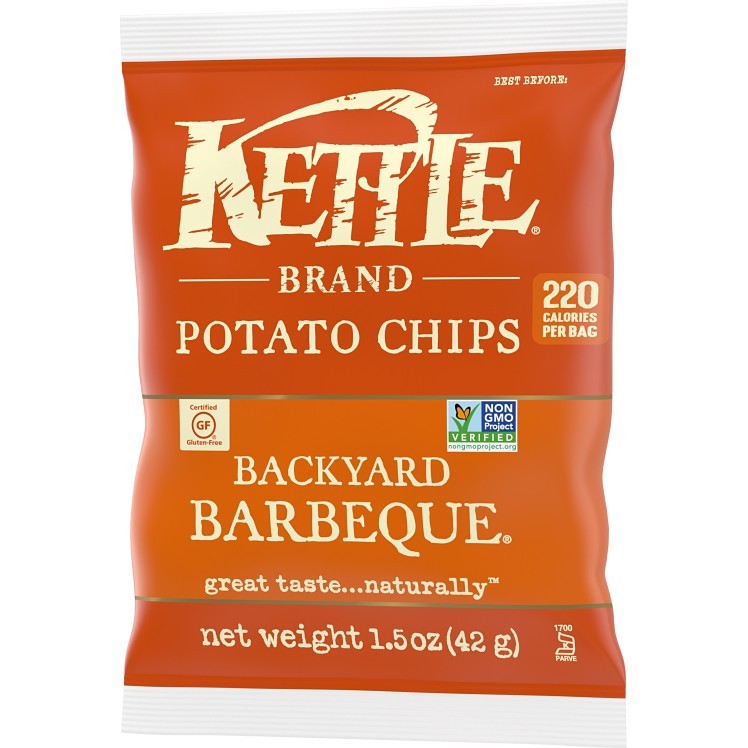 KETTLE POTATO CHIPS, VARIETY PACK, 30 CT SNACK BAGS, 1.5 OZ