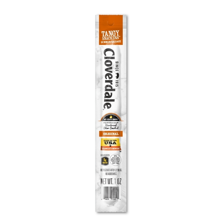 CLOVERDALE TANGY SNACKERS INDIVIDUALLY WRAPPED MEAT STICKS