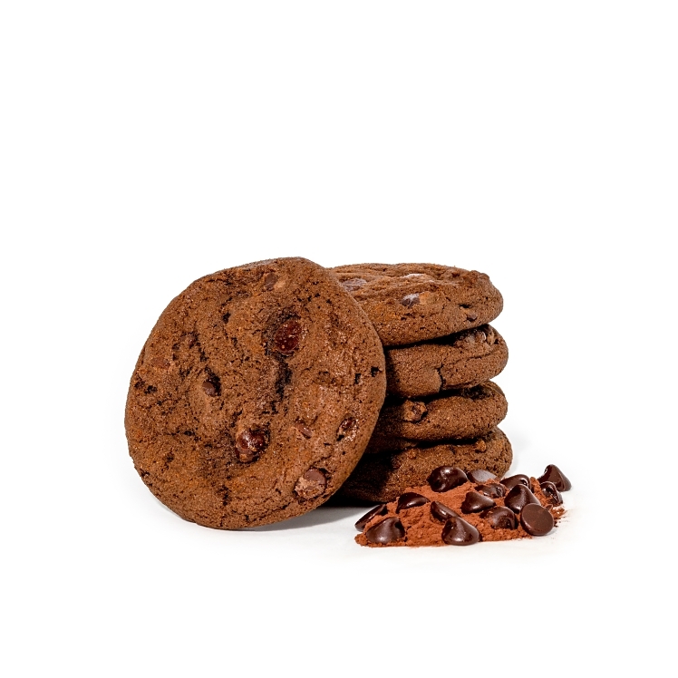 ENGLISH BAY DOUBLE CHOCOLATE COOKIE DOUGH PORTIONED