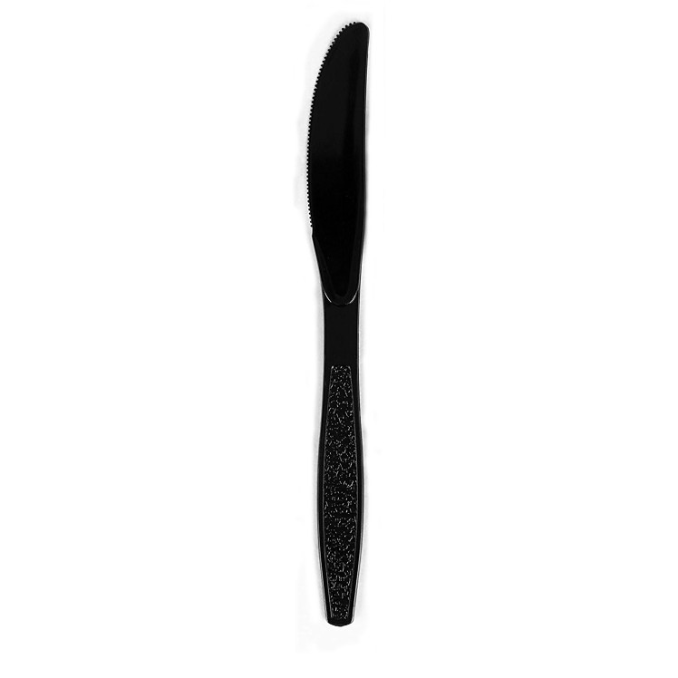 SLEEK HEAVYWEIGHT BLACK PLASTIC KNIFE