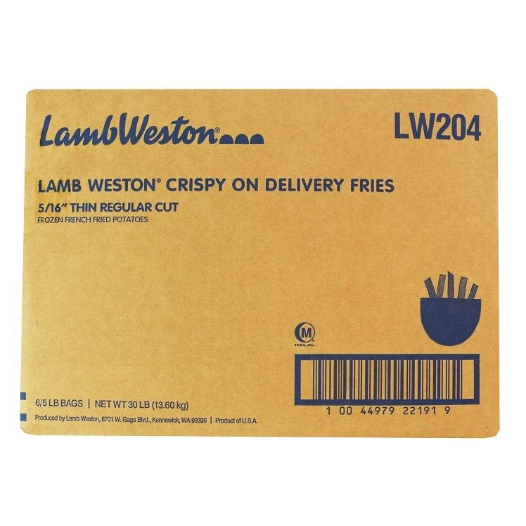 LAMB WESTON POTATO FRENCH-FRY 5/16 BATTERED SKINLESS FROZEN