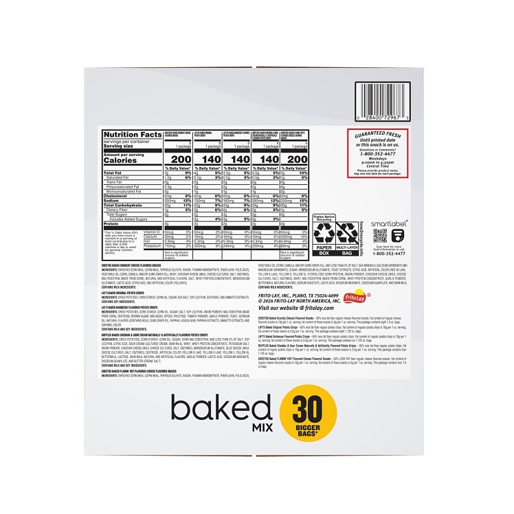 FRITO LAY ASSORTED BAKED LAYS