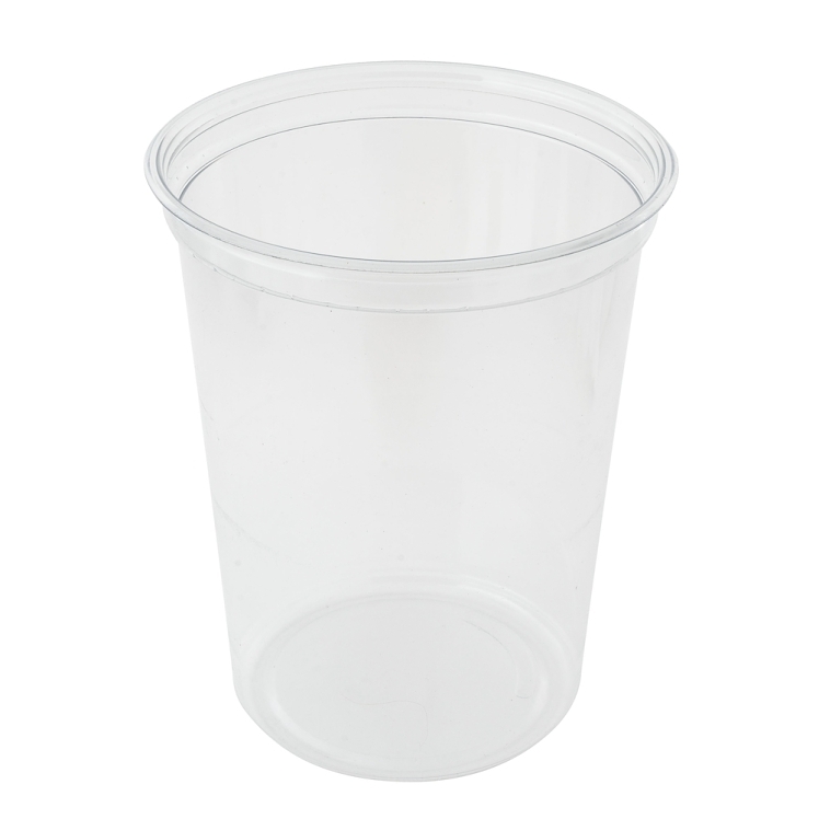 ECOSYSTEMS 32OZ PET PLASTIC ROUND DELI CONTAINER