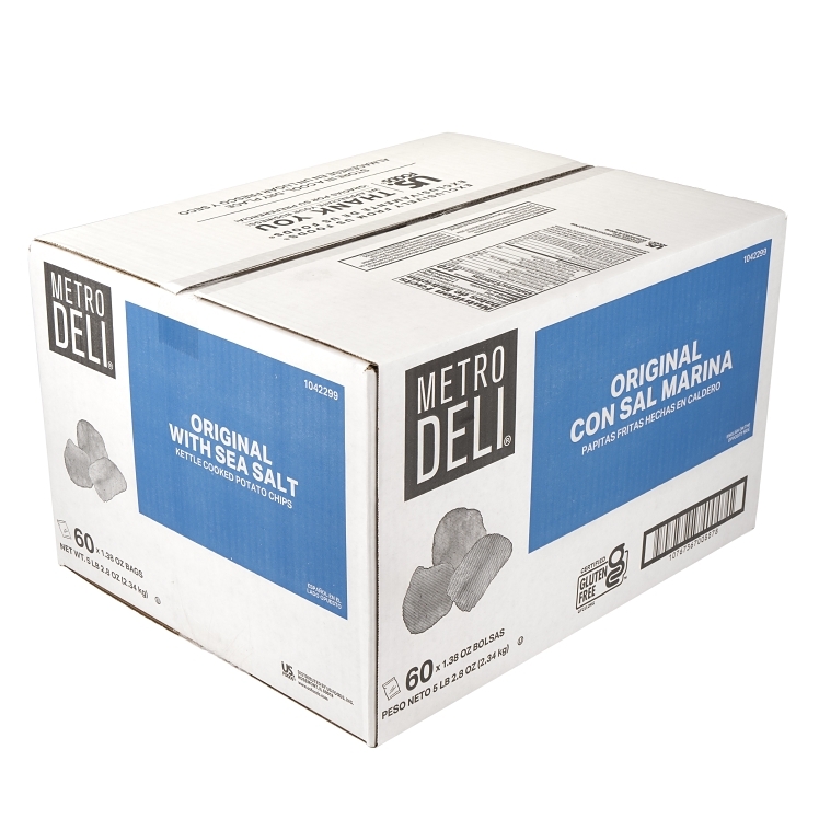 METRO DELI ORIGINAL WITH SEA SALT KETTLE COOKED POTATO CHIPS