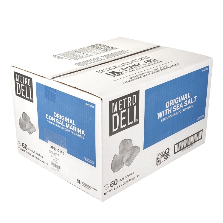 METRO DELI ORIGINAL WITH SEA SALT KETTLE COOKED POTATO CHIPS