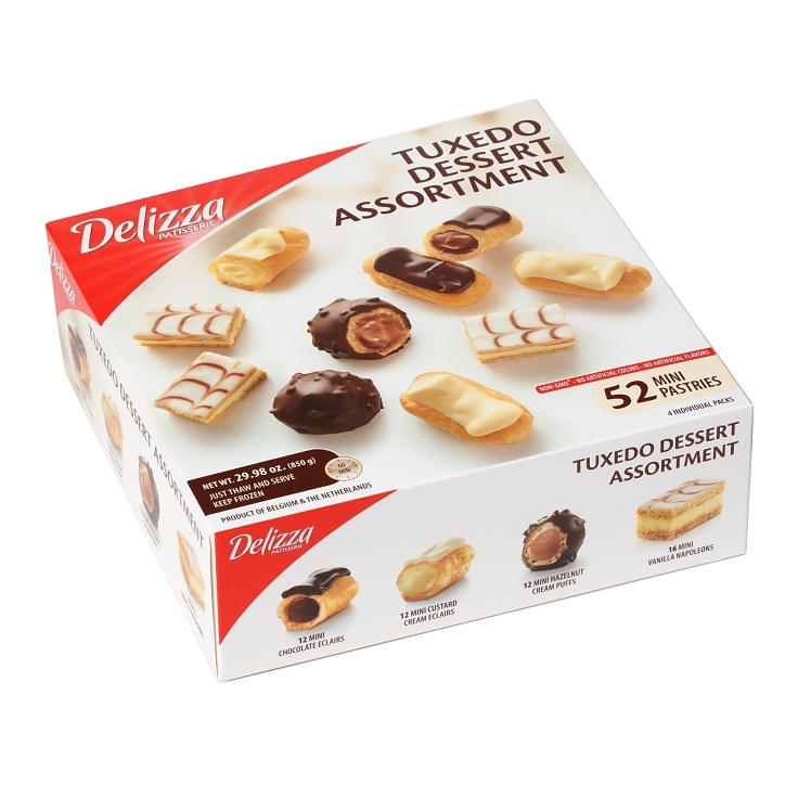 DELIZZA PATISSERIE MINI ASSORTED FILLED PASTRY THAW & SERVE